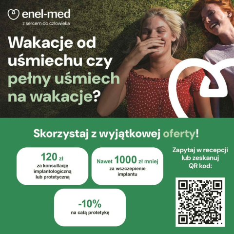 Letnia promocja w stomatologii Enel Med!