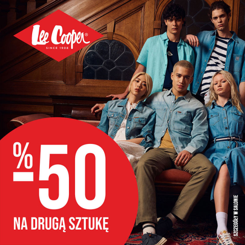 -50% na drugą sztukę