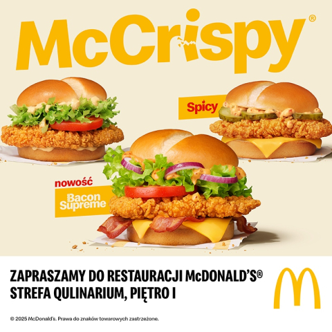 BURGER MCCRISPY® – SCHRUPIE CAŁĄ UWAGĘ!