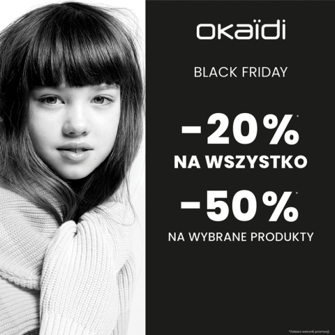 Aż do -50% na Black Friday w Okaidi !
