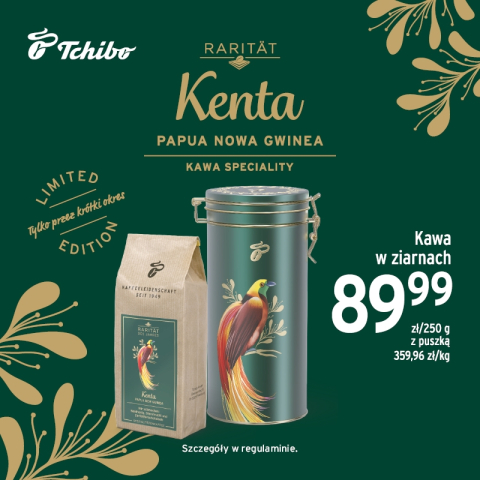 KENTA - NOWA LIMITOWANA KAWA RARITÄT PROSTO Z PAPUI-NOWEJ GWINEI