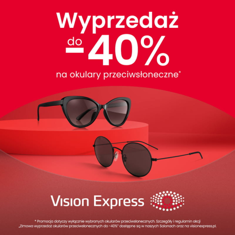 Zimowa wyprzedaż okularów przeciwsłonecznych w Vision Express!