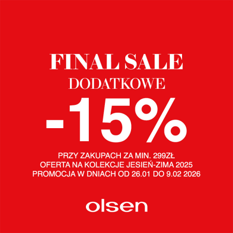 FINAL SALE W OLSEN!