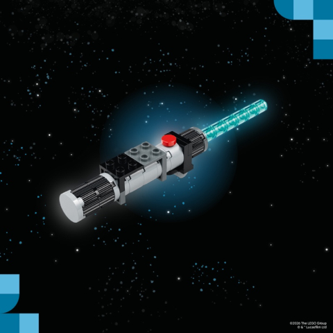 Zbuduj model LEGO® Star Wars™ Miecz świetlny™ i zabierz go do domu