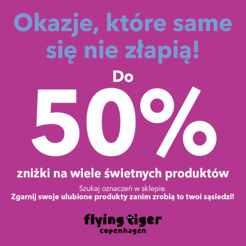 WIOSENNE OKAZJE DO -50%!