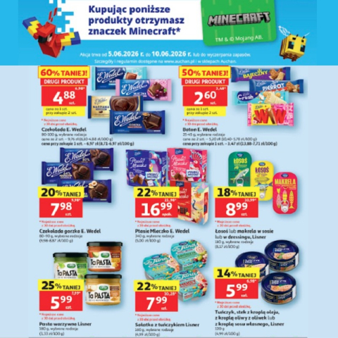 Naklejkomania Minecraft w Auchan