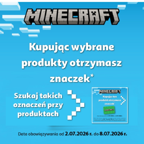 Naklejkomania Minecraft w Auchan.
