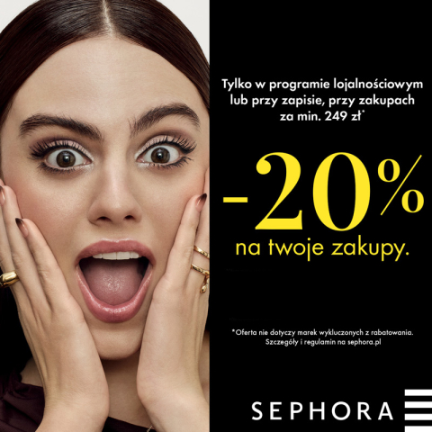 -20% W SEPHORA DLA KLUBOWICZÓW!