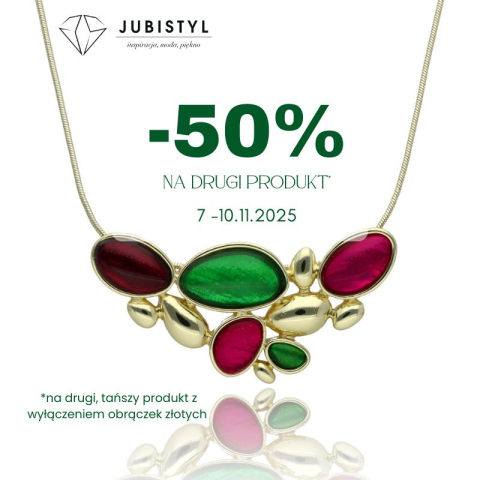 Rabat  - 50% na drugi produkt