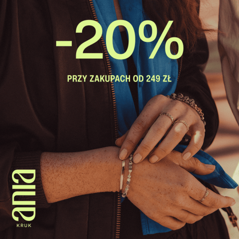 ANIA KRUK: -20% na zakupy za min. 249 zł!