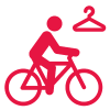 The changing room dedicated to cyclists