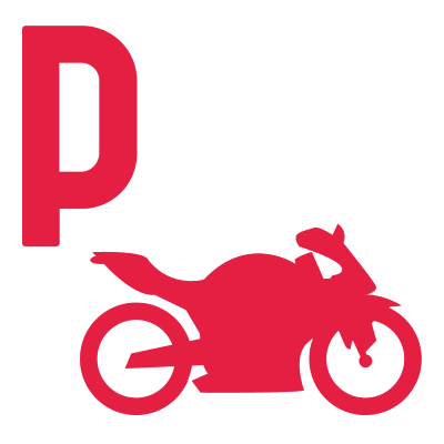 Parkplatz für Motorräder
